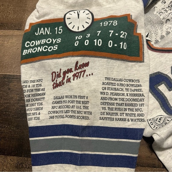 VINTAGE Dallas Cowboys Long Gone Doomsday Defense T-Shirt - Picture 5 of 8